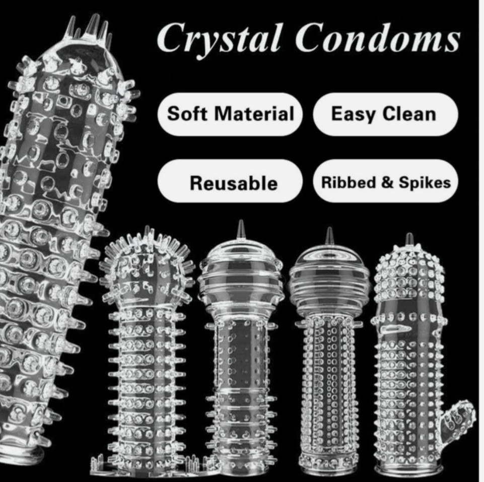 5-Piece Penis Sleeve & Cock Ring Set UK – Couples Adult Toy