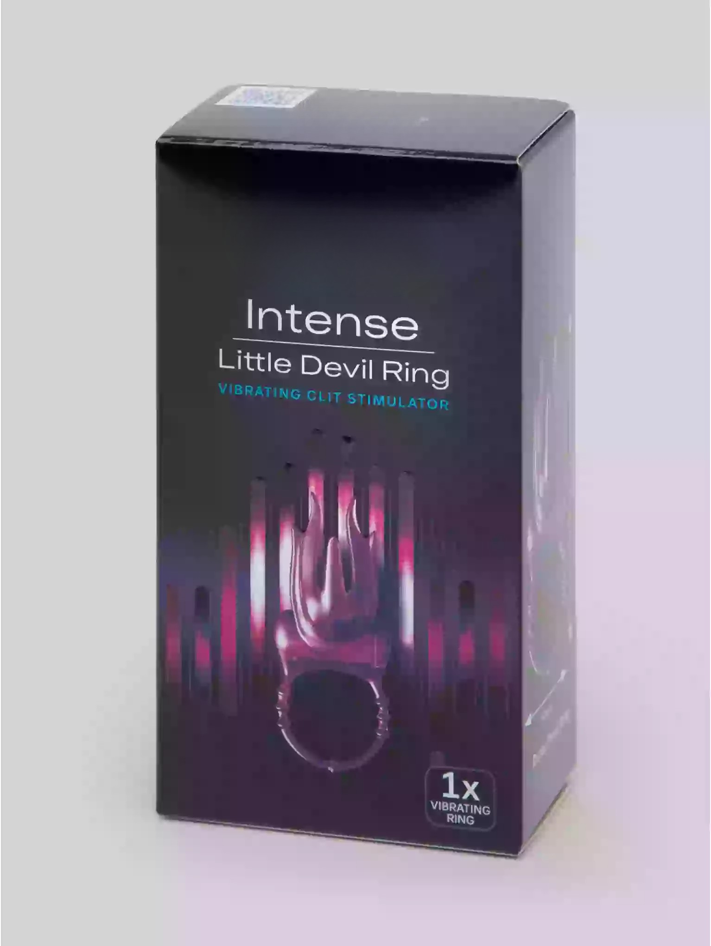Box of 'Intense Little Devil Ring' product on a white background