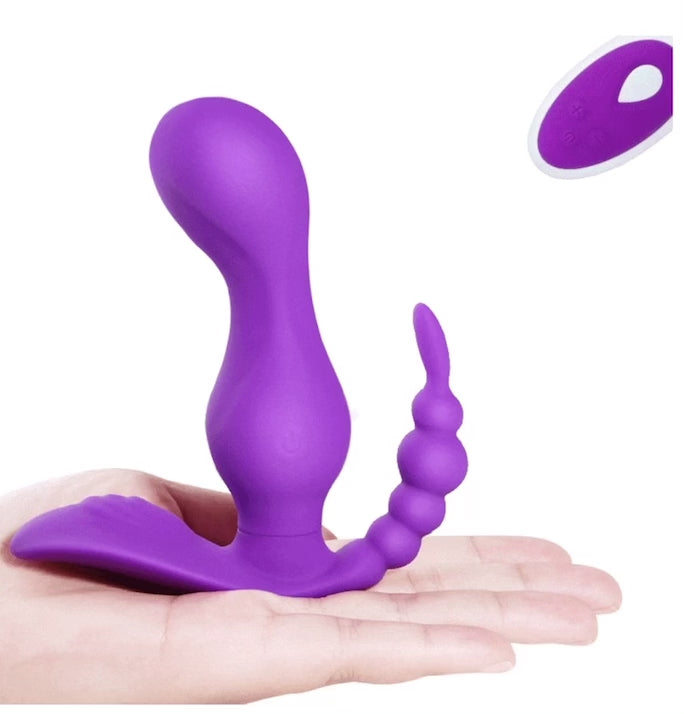 3 way sex toy pussy anus and clitorus