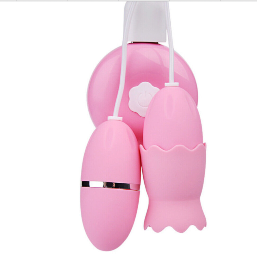 Pink silicone product with a white strap on a white background