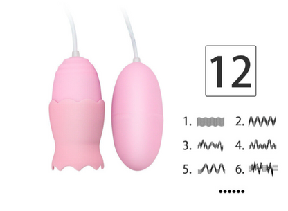 Pink electronic device with control settings on a white background