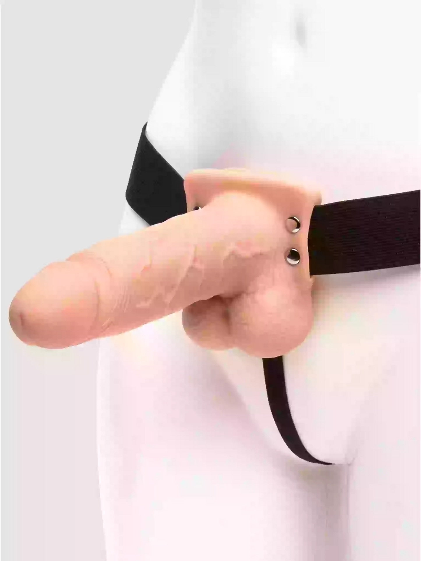 10 Function Vibrating Hollow Strap-On 7 Inch | Performance Sleeve