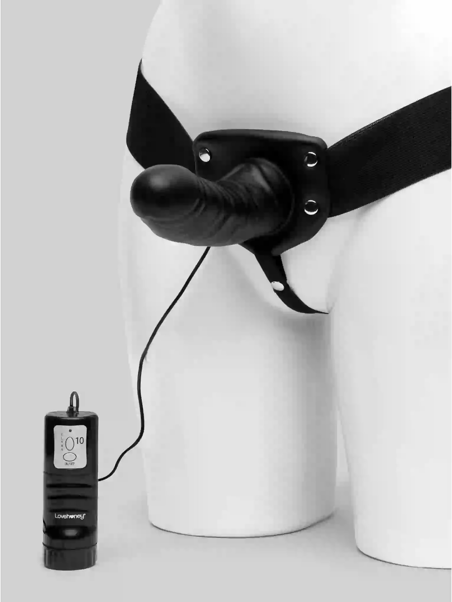 10 Function Vibrating Strap-On 6 Inch | Realistic Harness Set