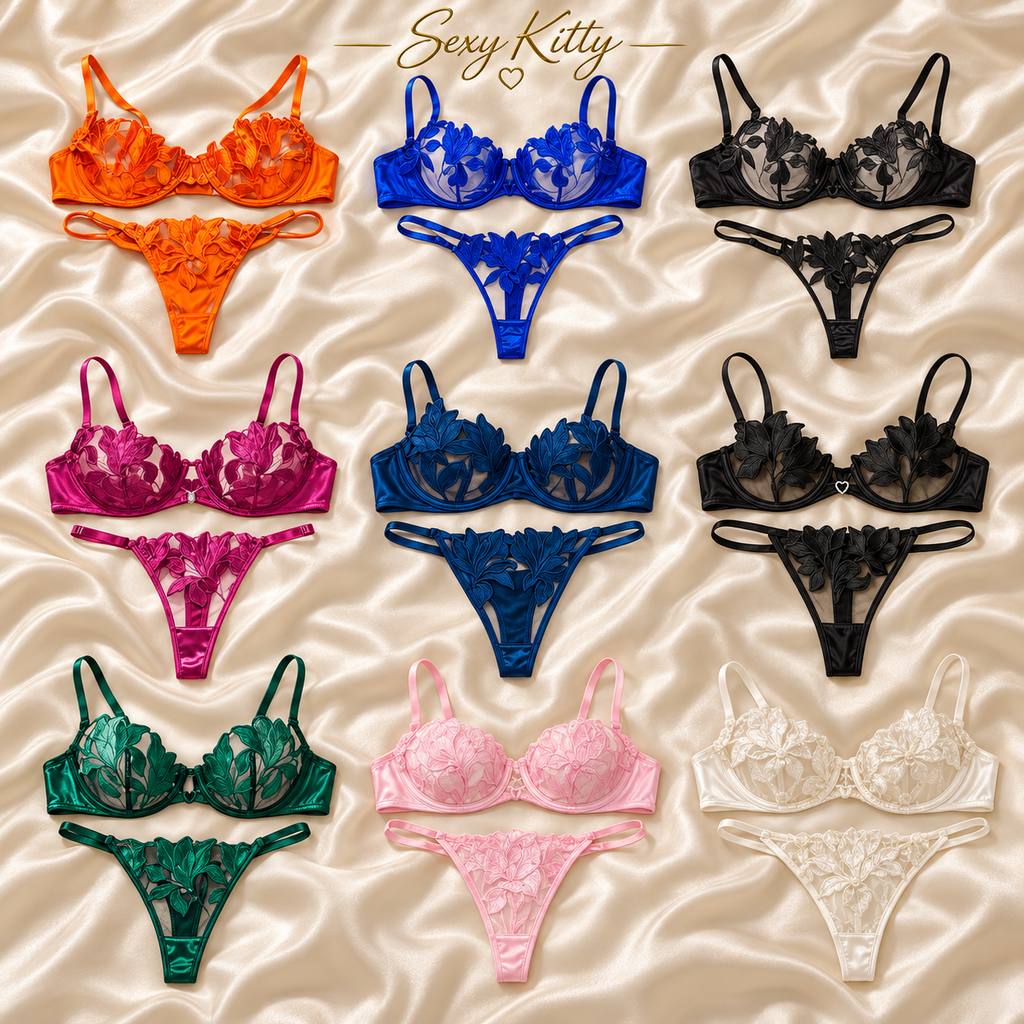 The magnolias designer lingerie set size XLarge 38 c