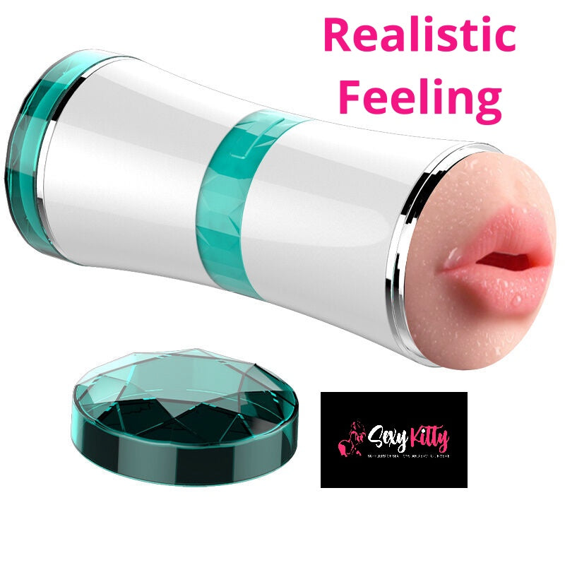 Mouth and pussy stroker sex toy