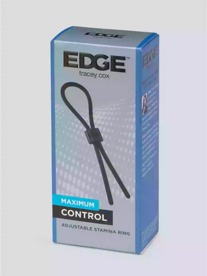Box of EDGE adjustable stamina ring on a light gray background