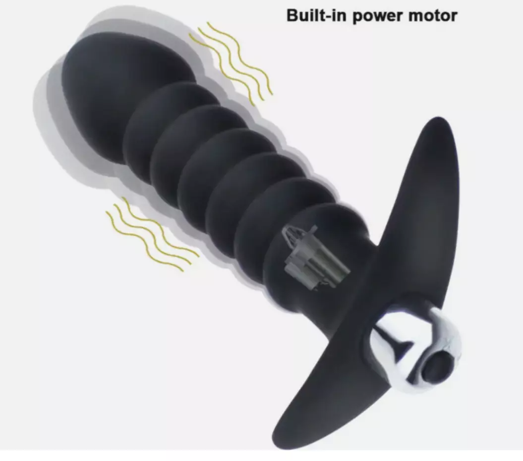 Black device with a built-in power motor on a white background