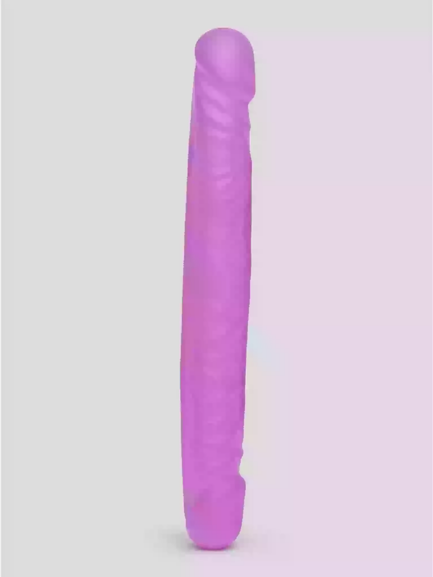 Purple cylindrical object on a light purple background