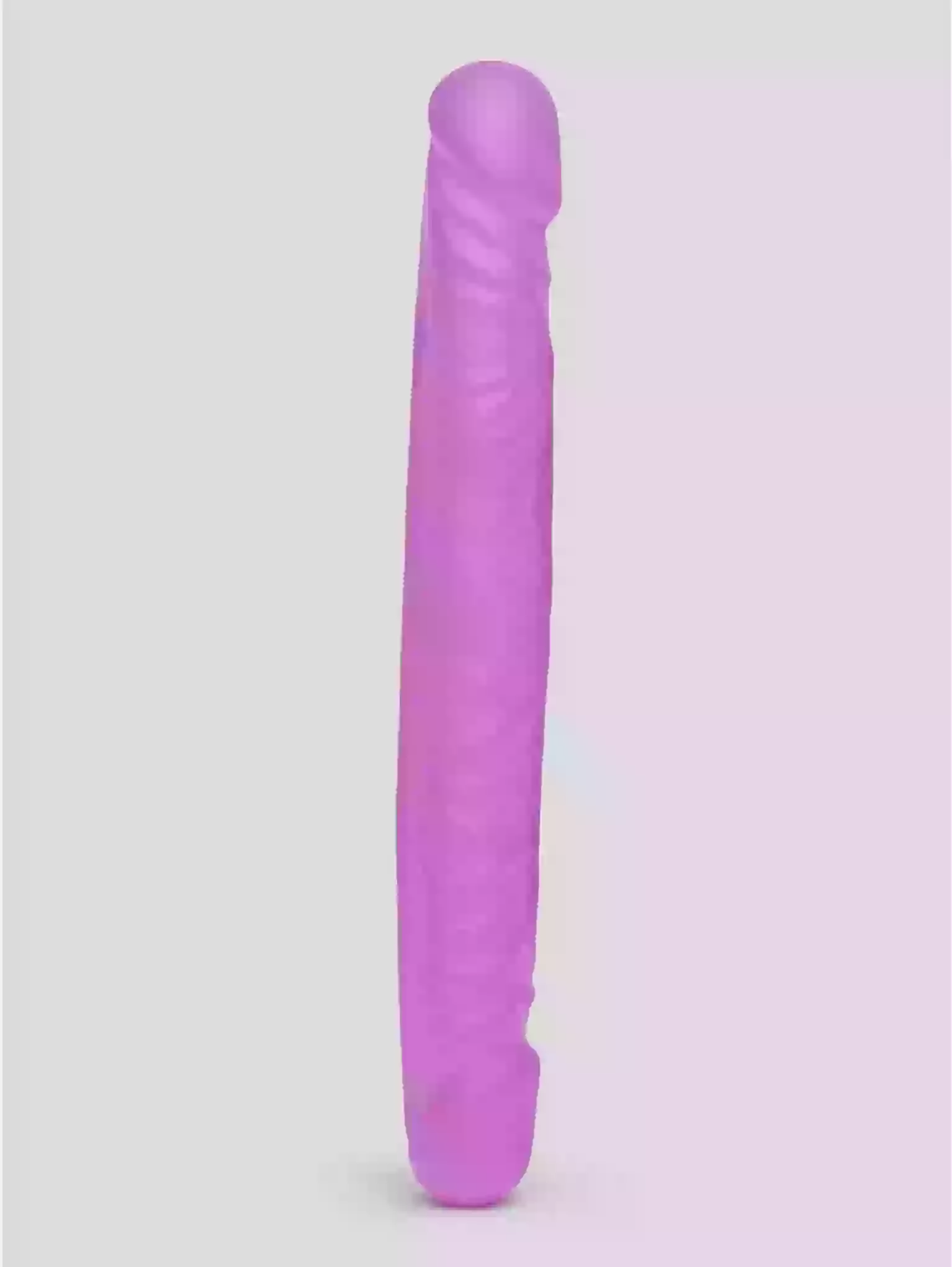 Purple cylindrical object on a light purple background