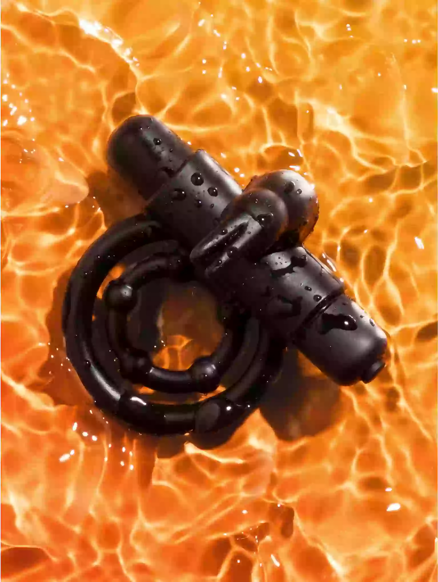 Pleasure Vibrating Ring with Rabbit Ears for Clitoral Stimulation Black Bionic Bullet Cock Ring UK Adult Toy