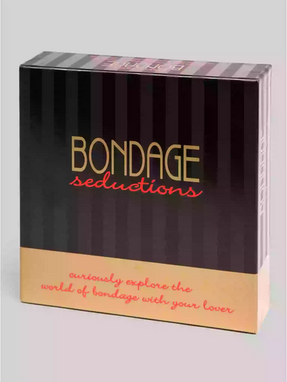 Box labeled 'Bondage Seductions' on a gray background