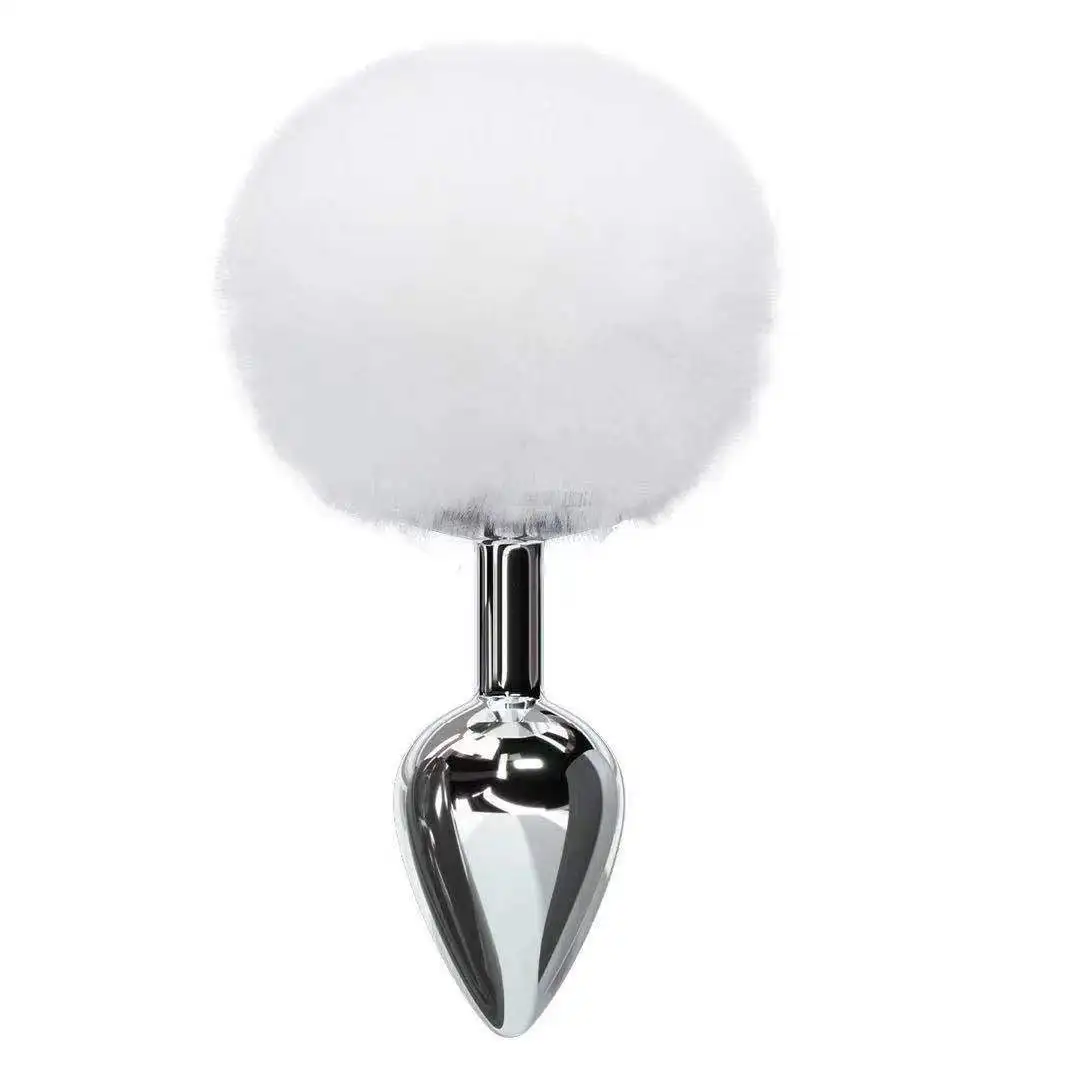 White spherical object with a metallic spike on a white background