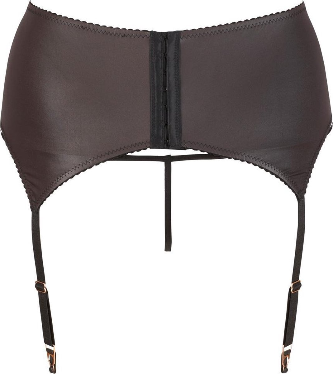 Black garter belt on a white background