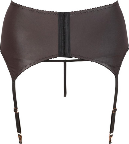 Black garter belt on a white background