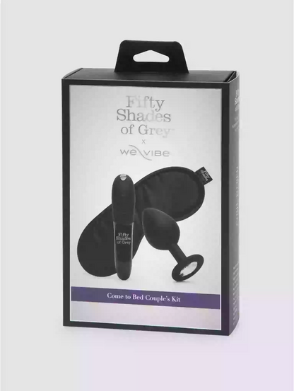 Packaging of 'Fifty Shades of Grey' by WeVibe couple's kit on a white background