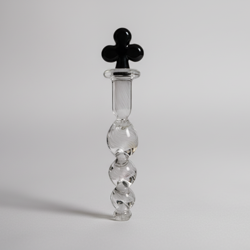 Crystal glass anal and G-spot plug – massager and dilator for adults, premium body-safe glass sex toy, UK adult intimate pleasure