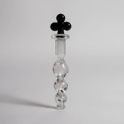 Crystal glass anal and G-spot plug – massager and dilator for adults, premium body-safe glass sex toy, UK adult intimate pleasure