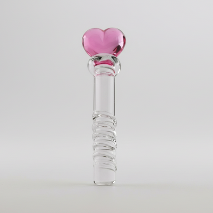 Crystal glass anal and G-spot plug – massager and dilator for adults, premium body-safe glass sex toy, UK adult intimate pleasure