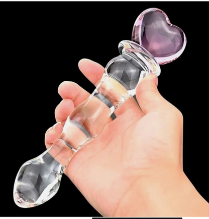 Crystal Glass Anal Plug & G-Spot Massager UK
