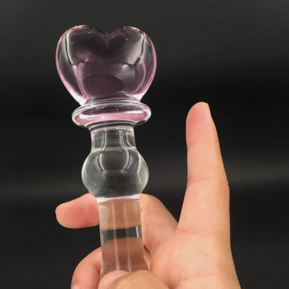 Crystal Glass Anal Plug & G-Spot Massager UK