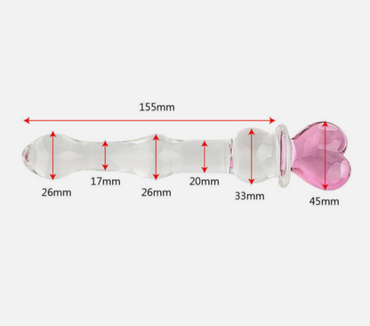 Crystal Glass Anal Plug & G-Spot Massager UK