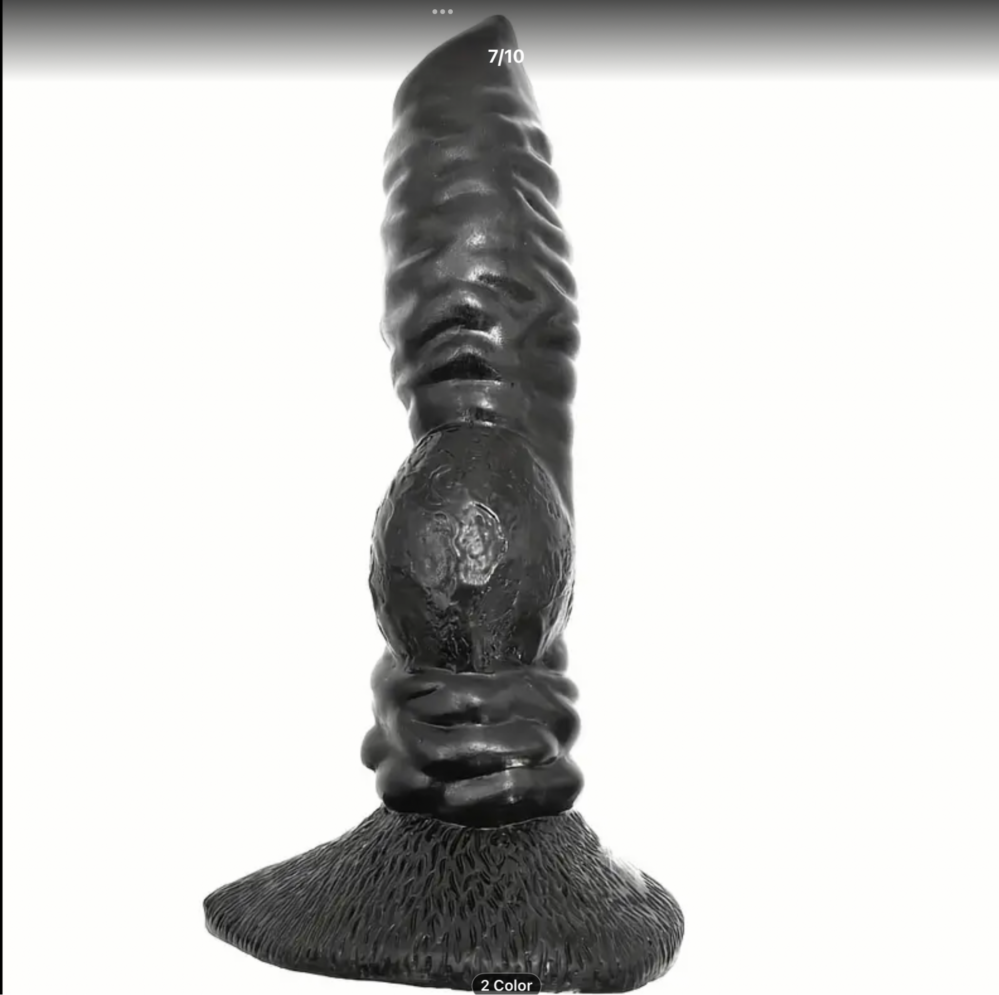 Black and white image of a textured object on a plain background