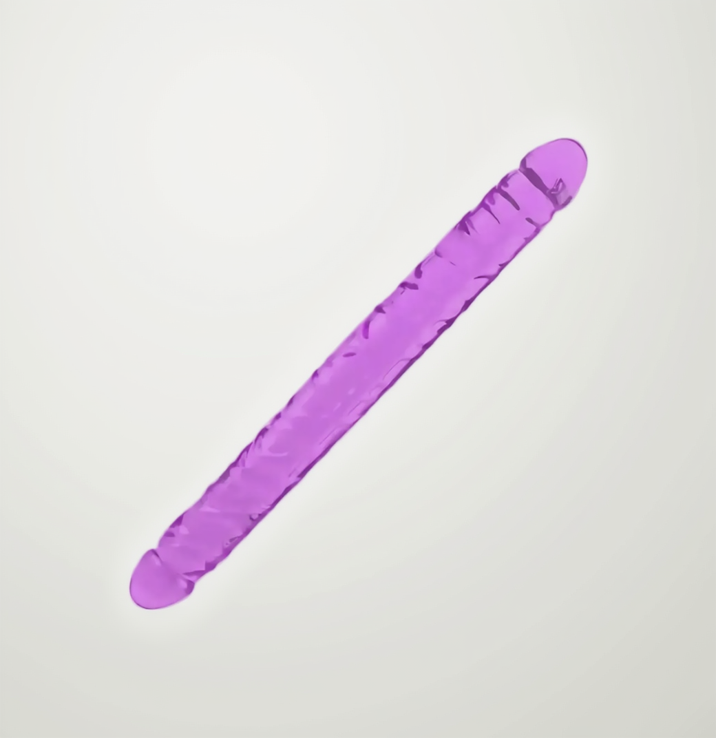 Purple object on a light gray background