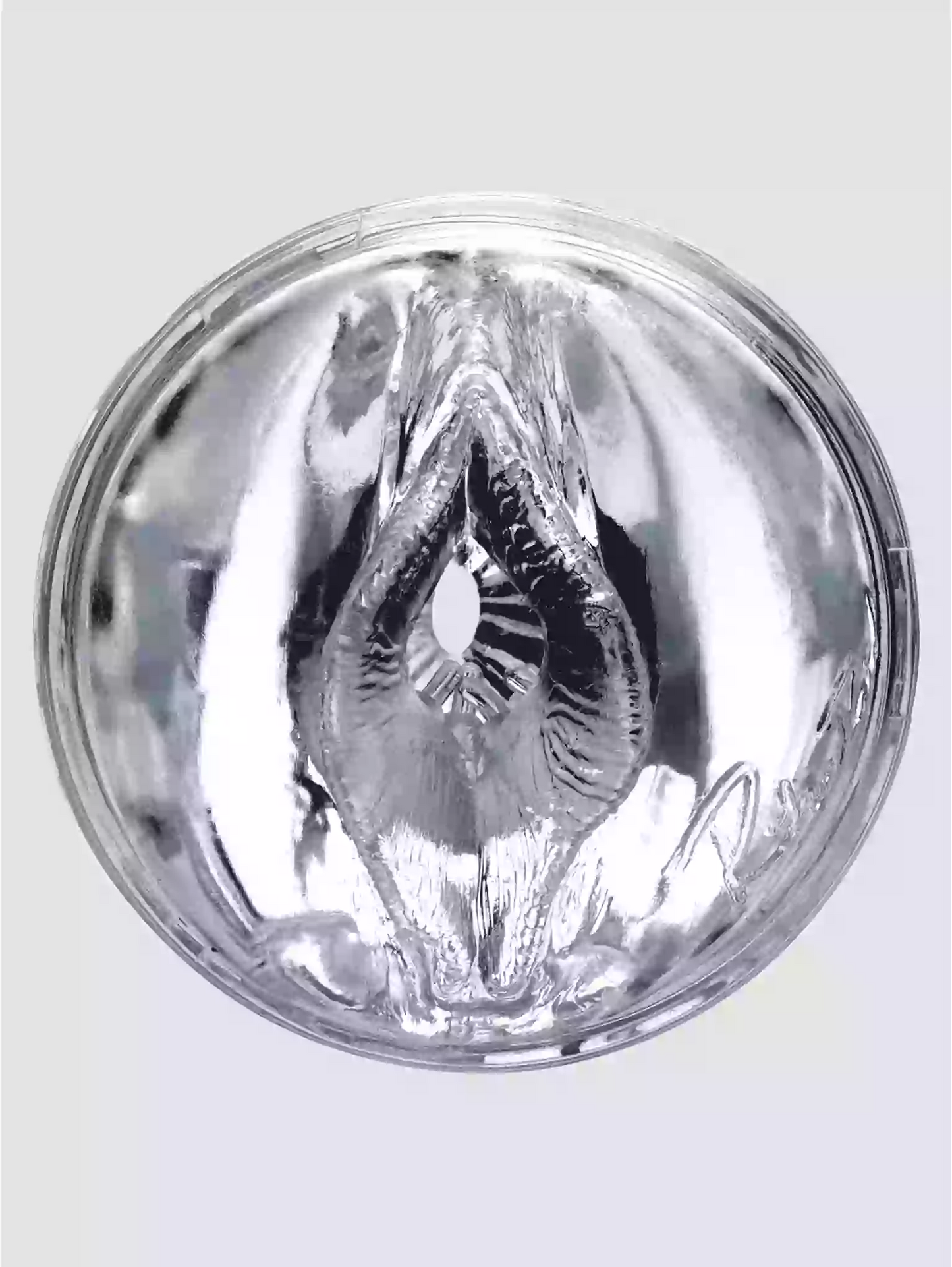 Clear glass light bulb on a white background