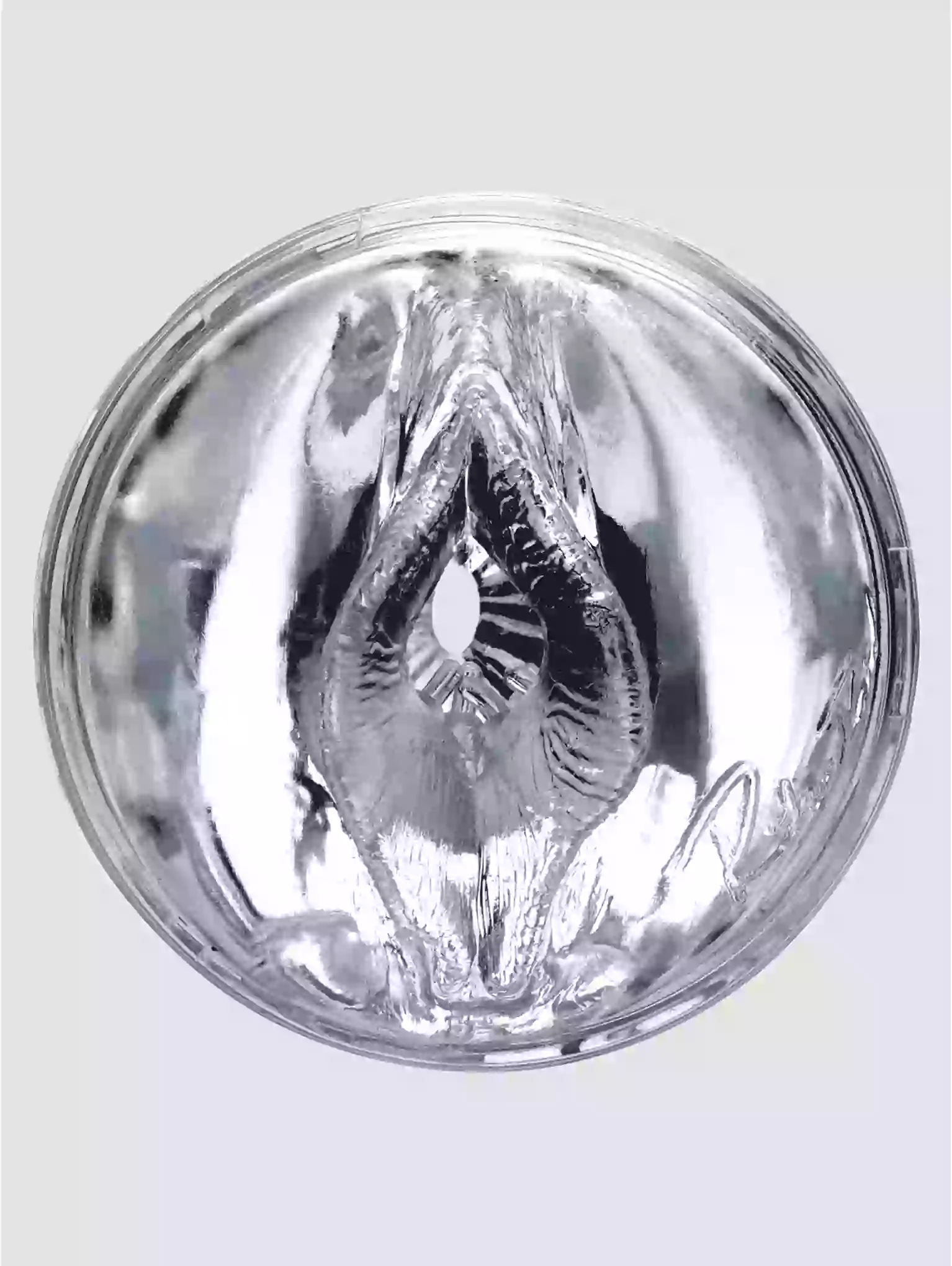 Clear glass light bulb on a white background