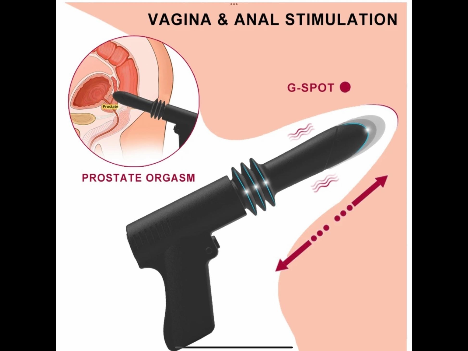 Sexual product with labeled parts on a diagram of human anatomy
