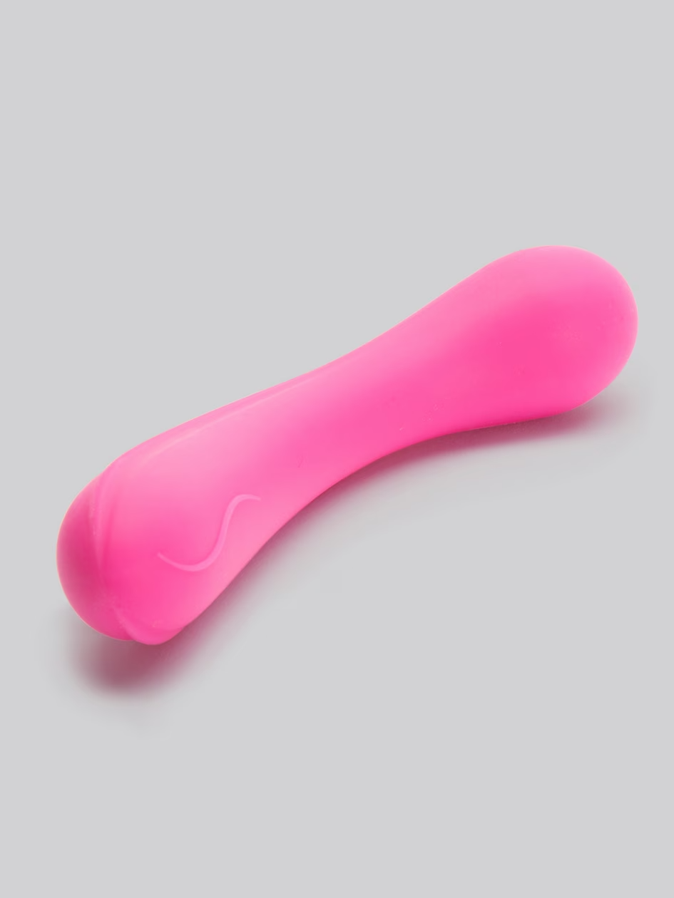 Pink object on a gray background