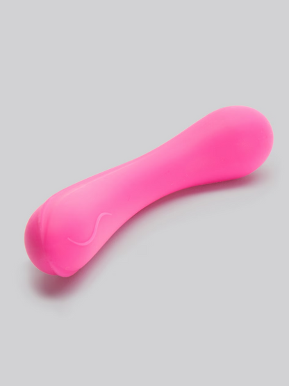 Pink object on a gray background