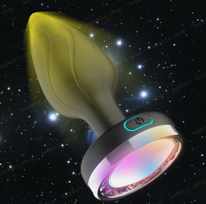 Sexual product with colorful design on a starry background