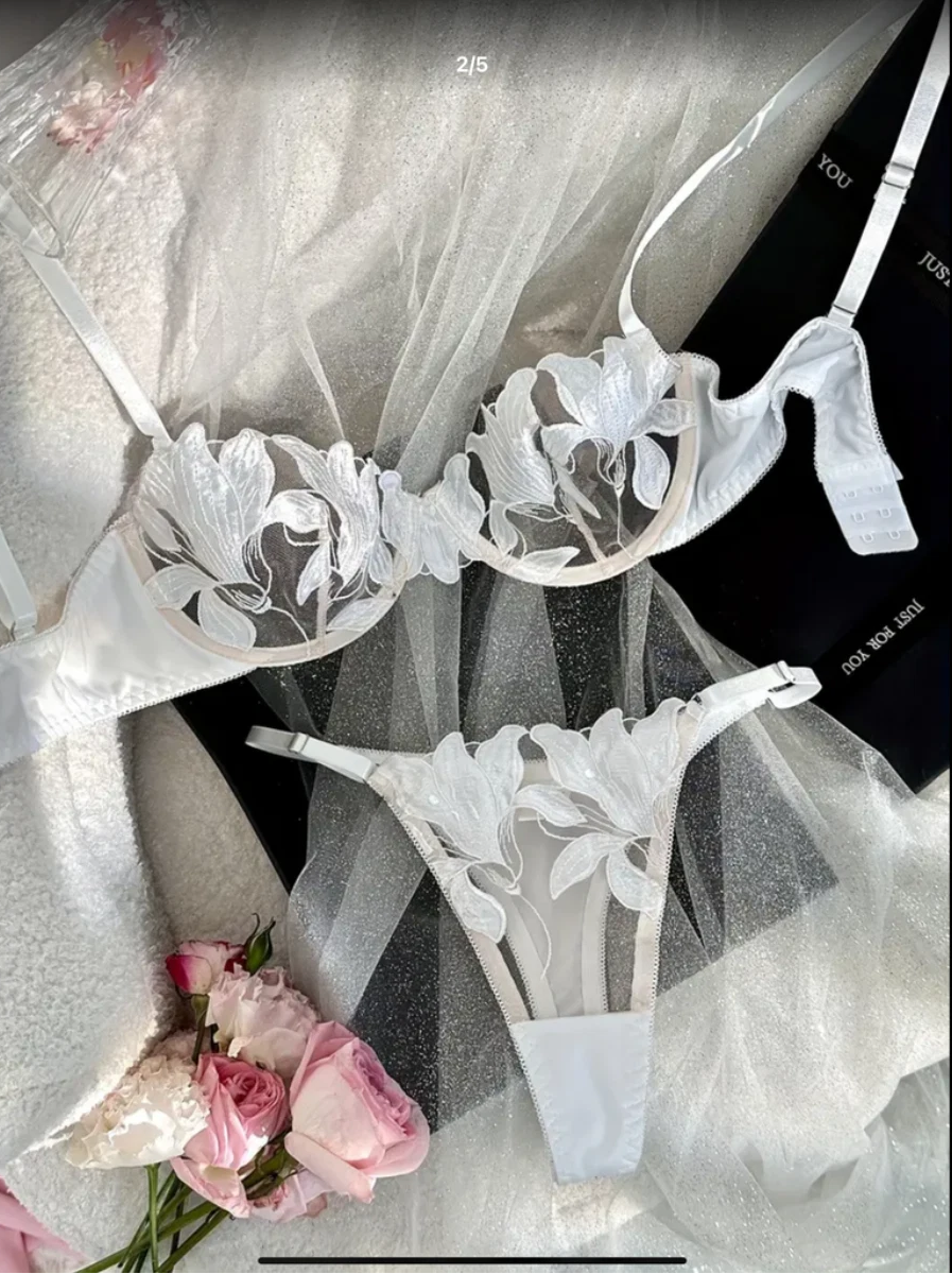 Hot Transparent Bra & Panty Lingerie Set for Women UK