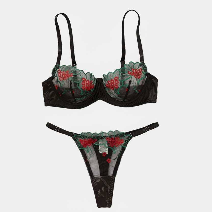 Lace Lingerie Set UK | Soft Bra & Knicker Set for Women | Sexy Kitty