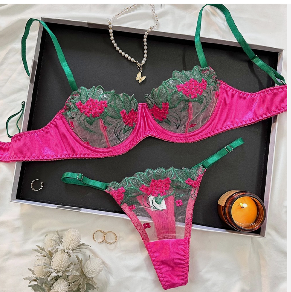 Lace Lingerie Set UK | Soft Bra & Knicker Set for Women | Sexy Kitty