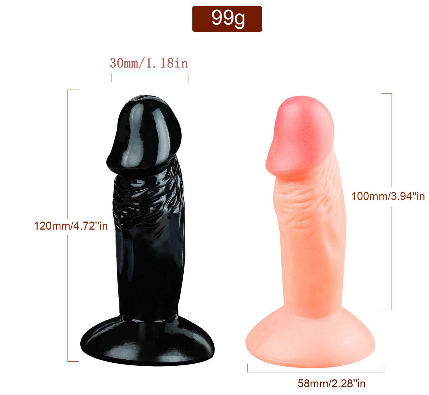 Training butt plug cock dildo 4 inches