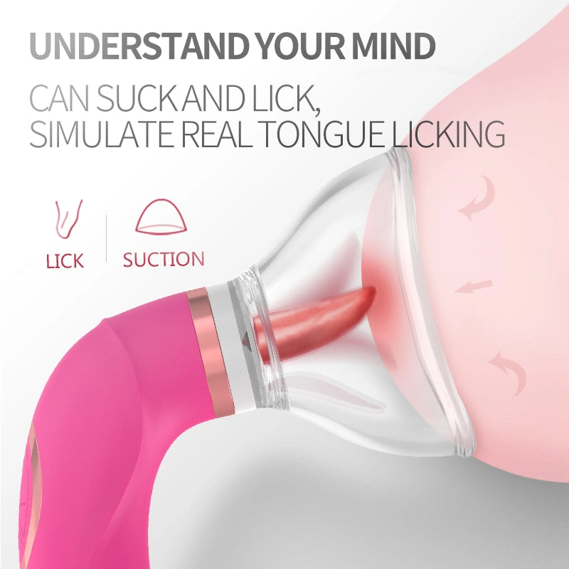 Cup licking vibrator sex toy boobs, pussy anus wand