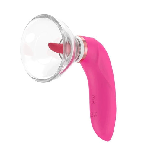 Cup licking vibrator
