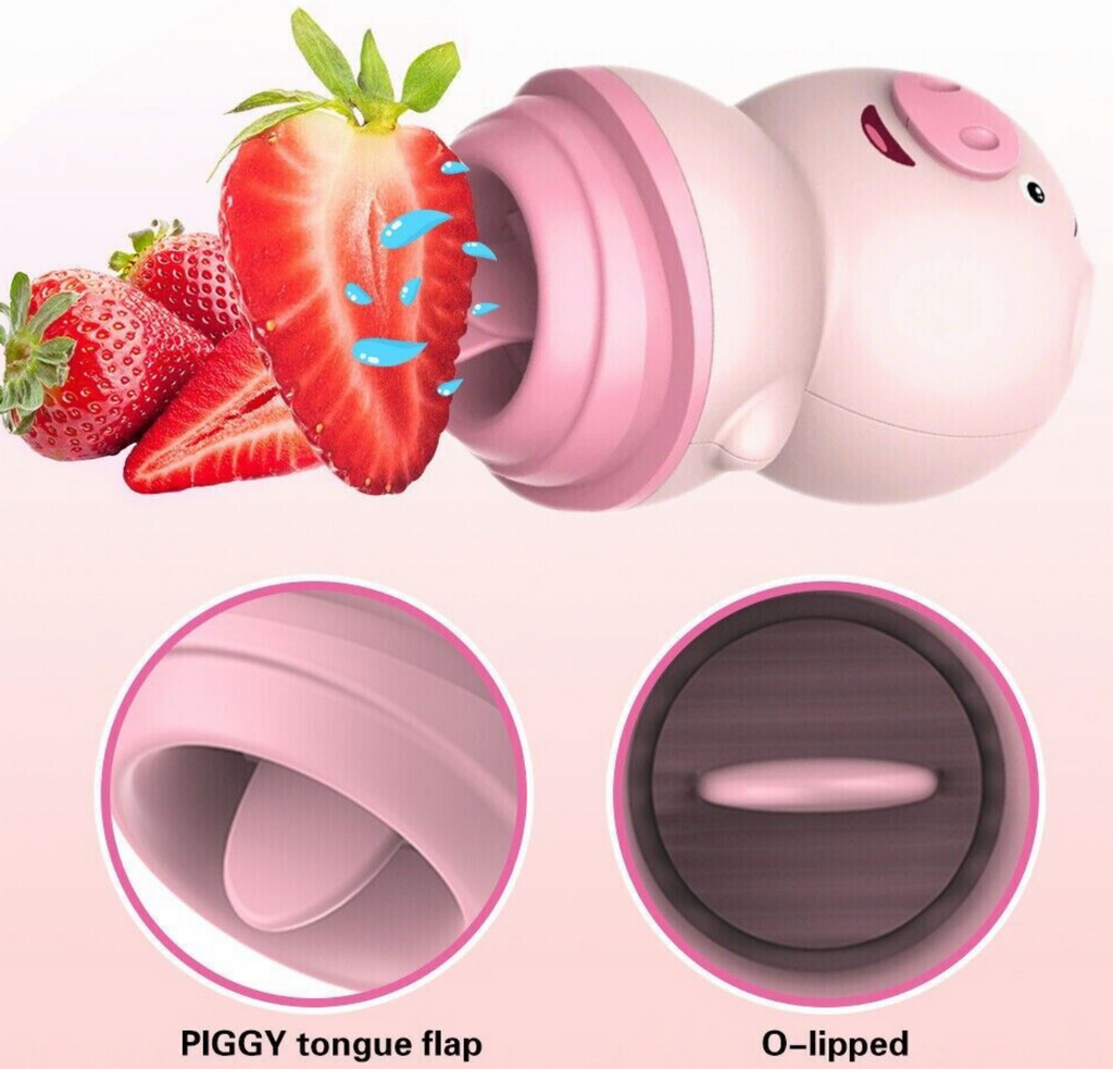 Sex toy piggy clitoral sucker and Licker