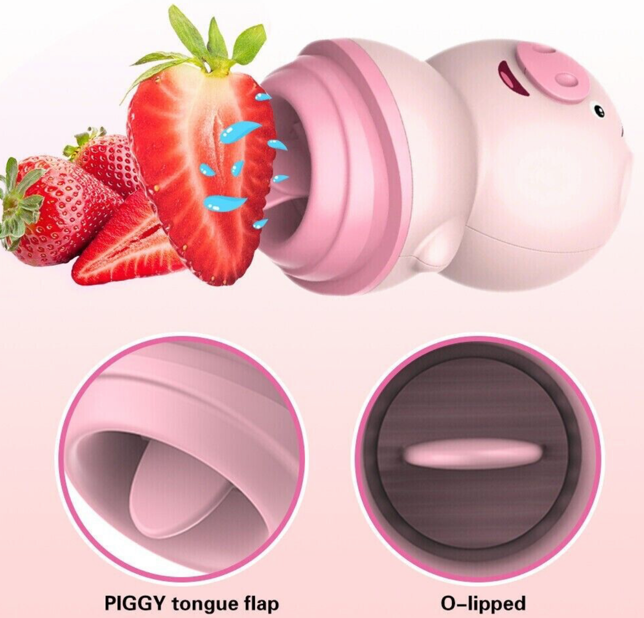 Sex toy piggy clitoral sucker and Licker