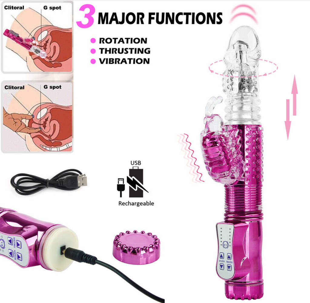 Jack rabbit vibrator sex toy battery or USB model
