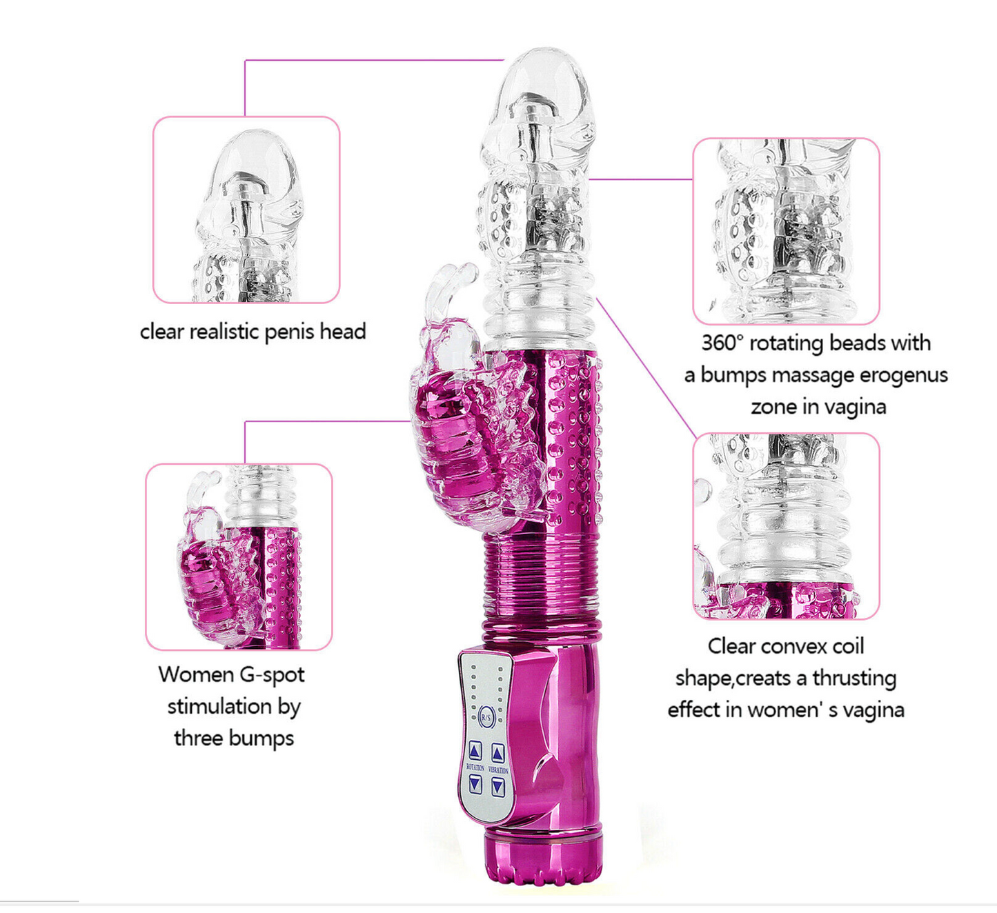 Jack rabbit vibrator