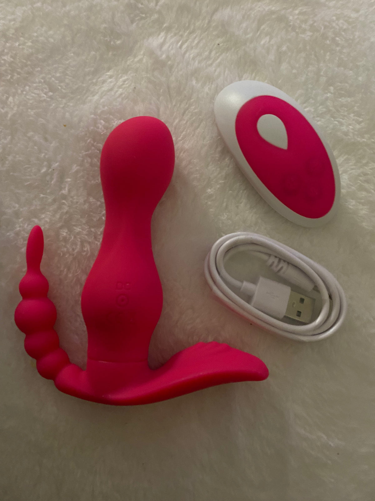 3 way sex toy pussy anus and clitorus