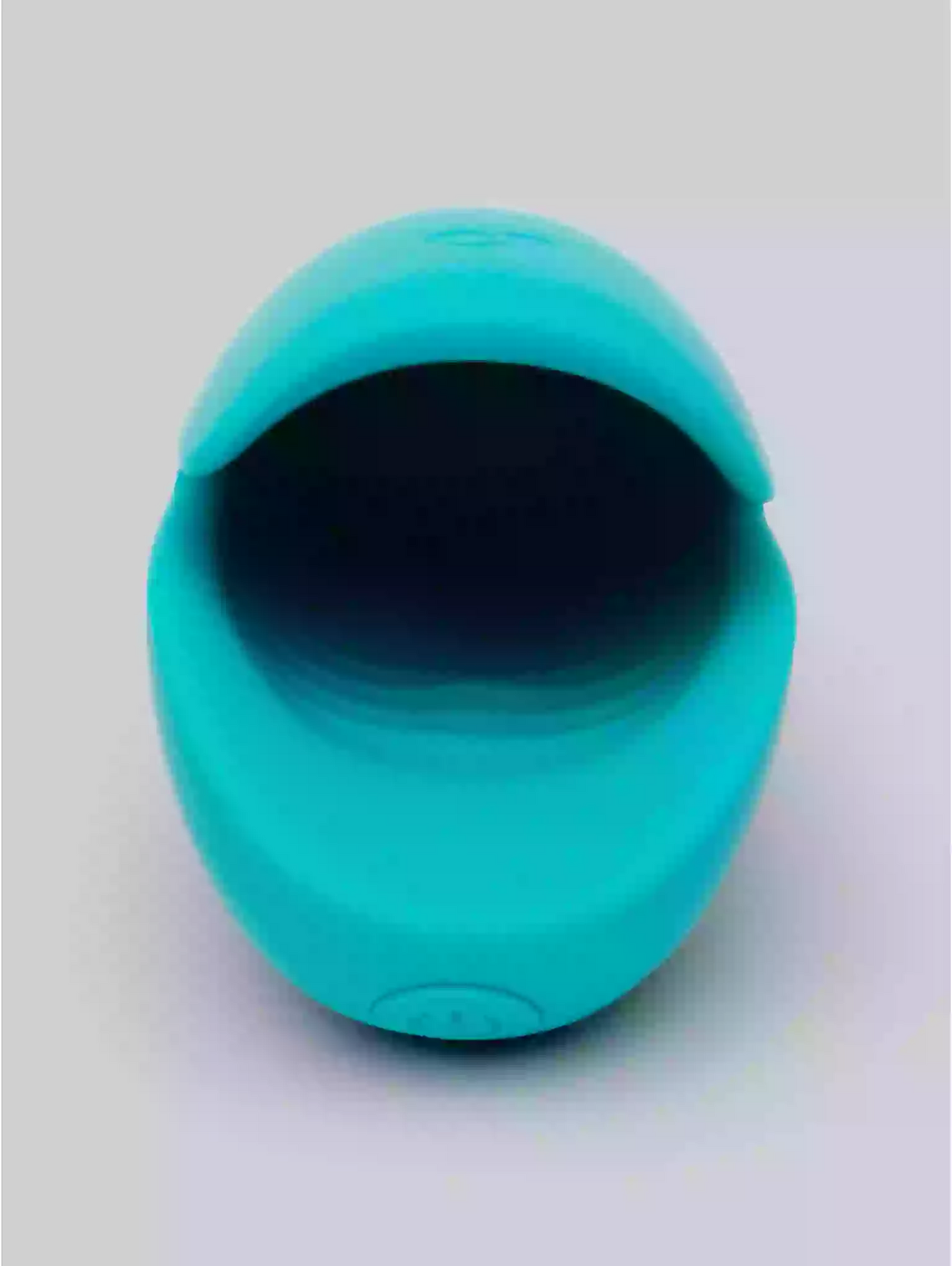 Turquoise silicone sleeve on a white background