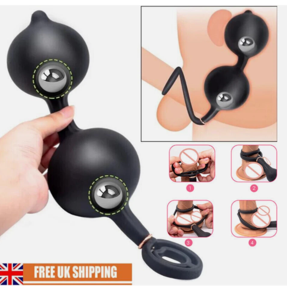 Black foot massager with close-up inset and usage instructions on a white background