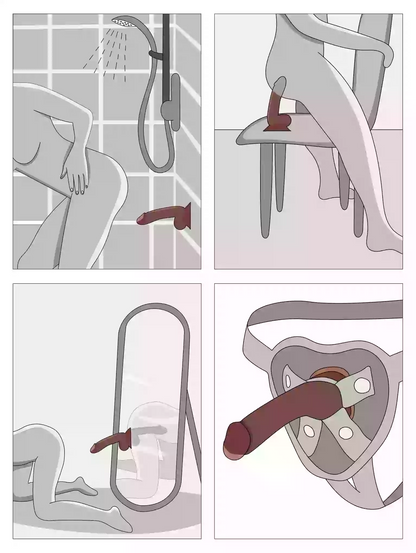 Illustration of a shower head and its components with a focus on the water outlet.