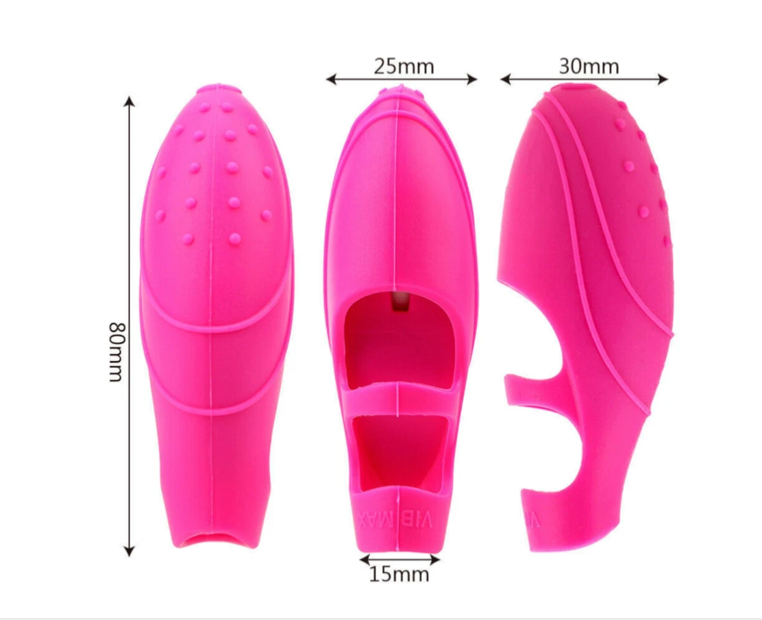 Pink shoe insoles with measurements on a white background