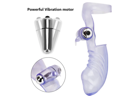 Sexual product with a powerful vibration motor on a white background