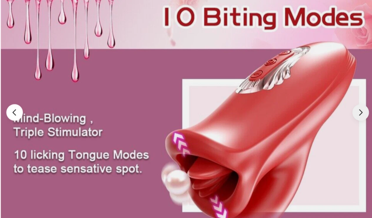 Red electronic device with multiple modes on a pink background